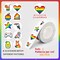 1000 PCS Pixel Pride Rainbow LGBTQ Stickers – 2 Rolls, 10 Patterns for Laptop & More